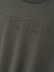 Womens Embossed FW26 Modern Cropped Crewneck