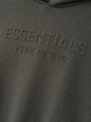 Womens Embossed FW26 Cropped Hoodie