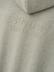 Womens Embossed FW26 Cropped Zip-Up Hoodie
