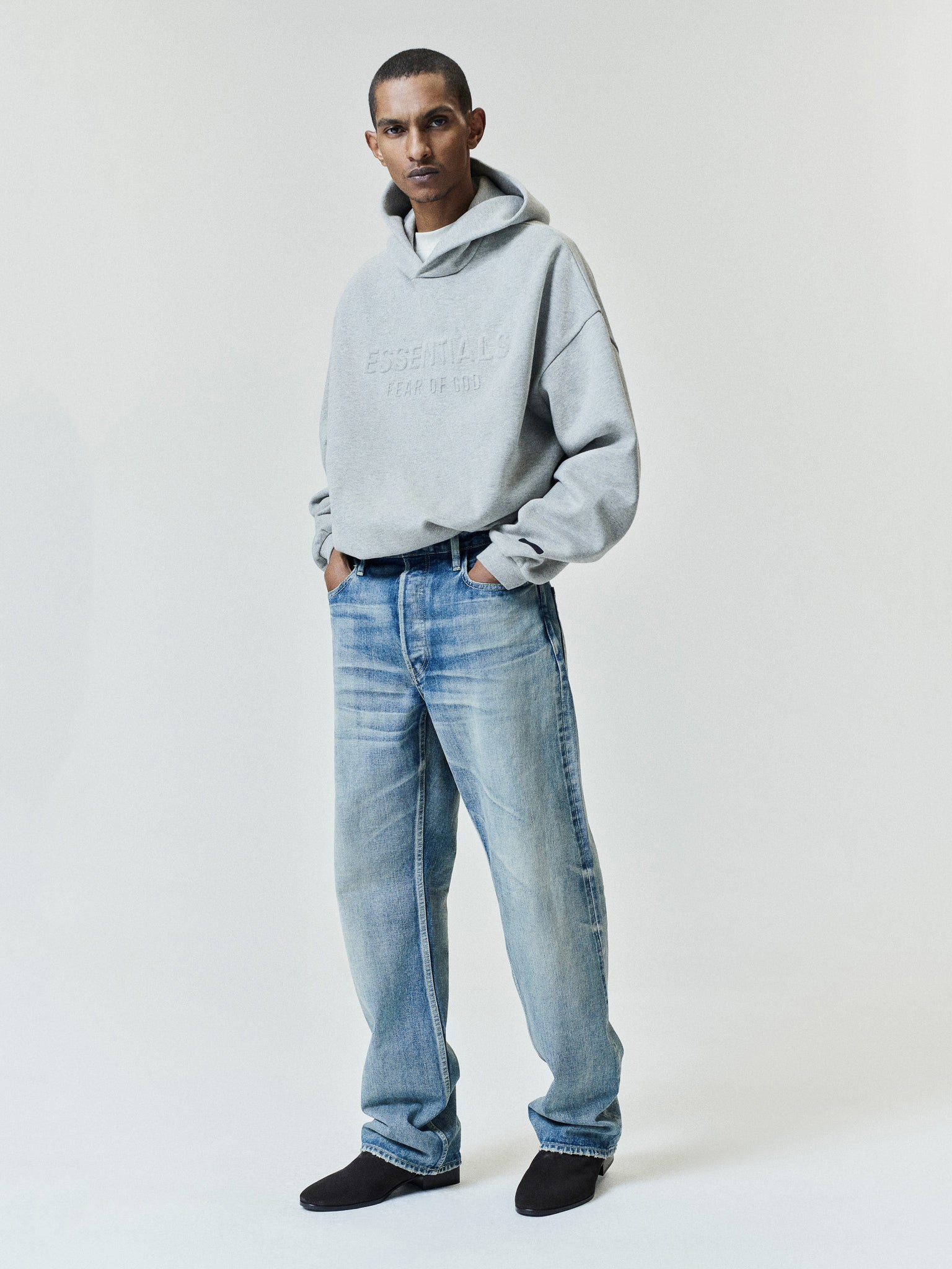 Embossed FW26 90s Relaxed Hoodie