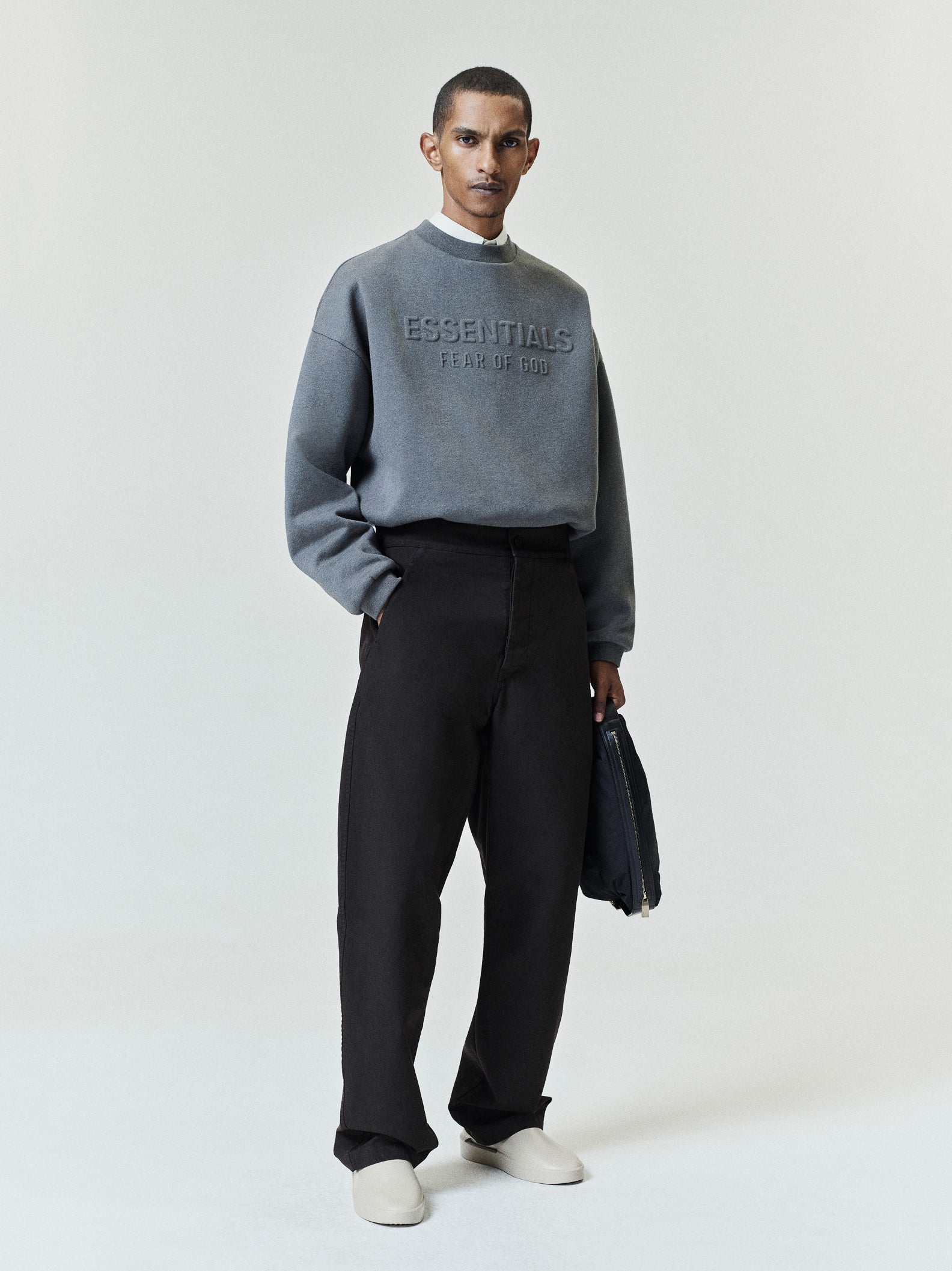 Embossed FW26 90s Relaxed Crewneck