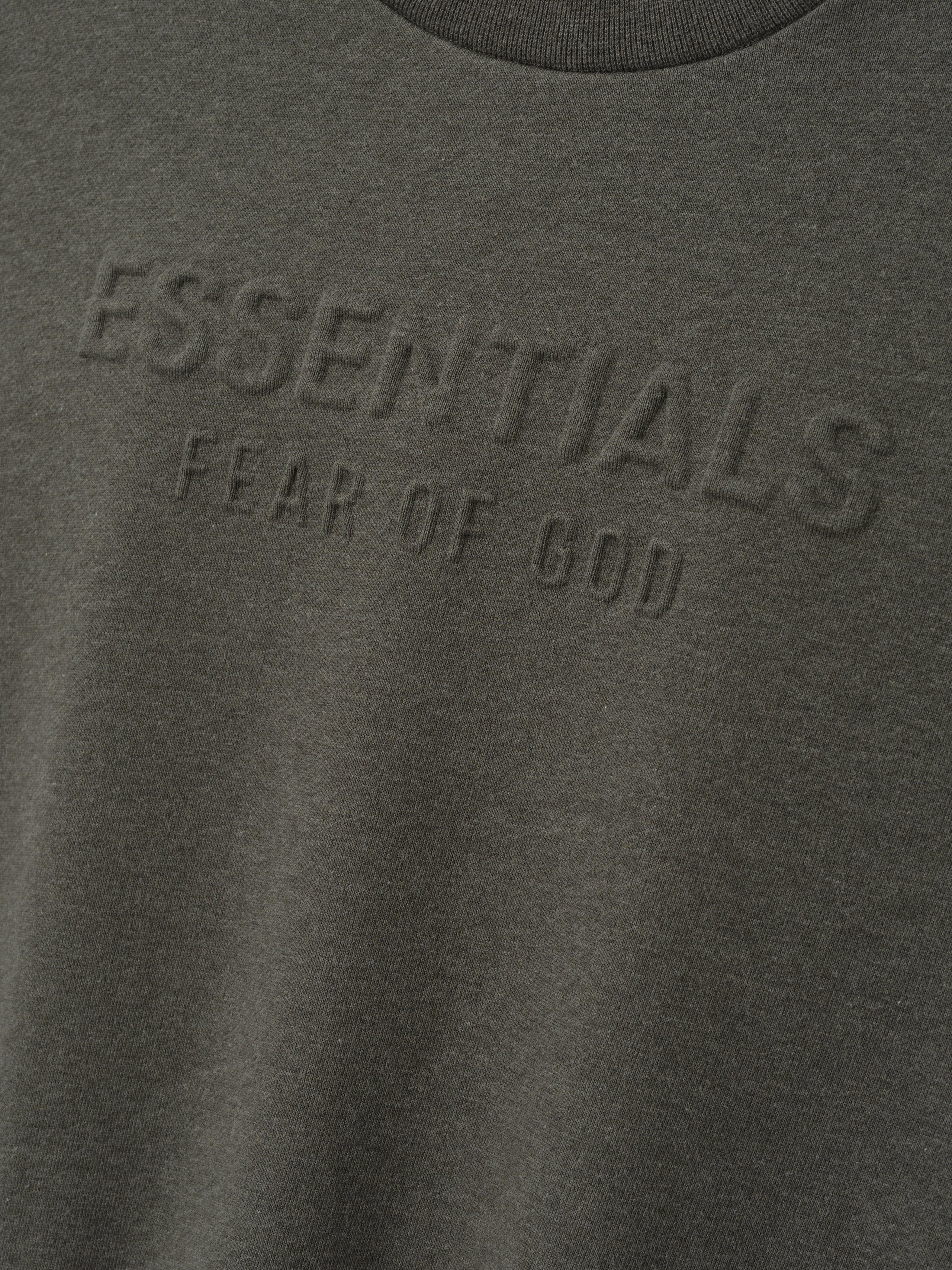 Womens Embossed FW26 Modern Cropped Crewneck