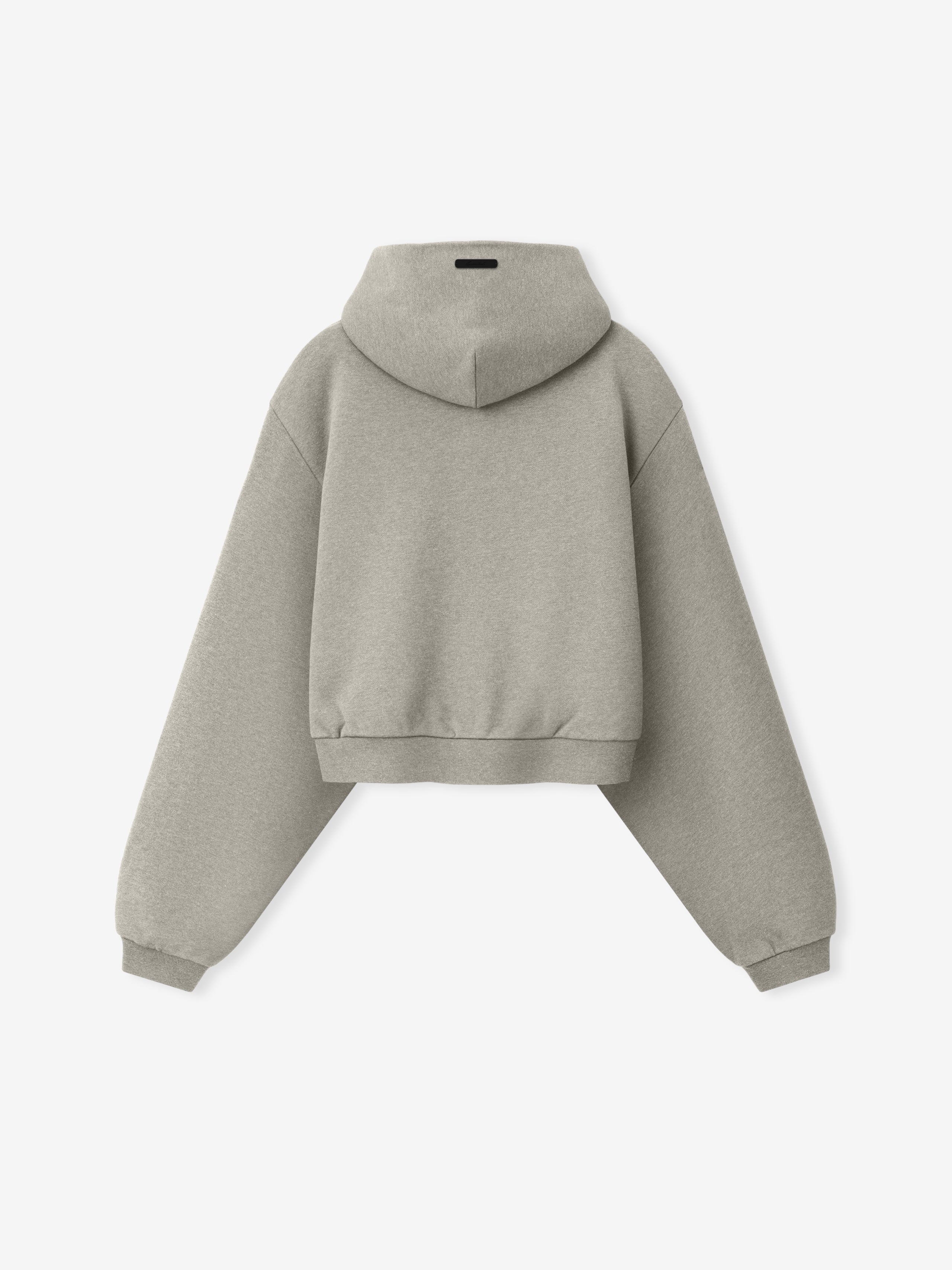 Womens Embossed FW26 Modern Cropped Hoodie