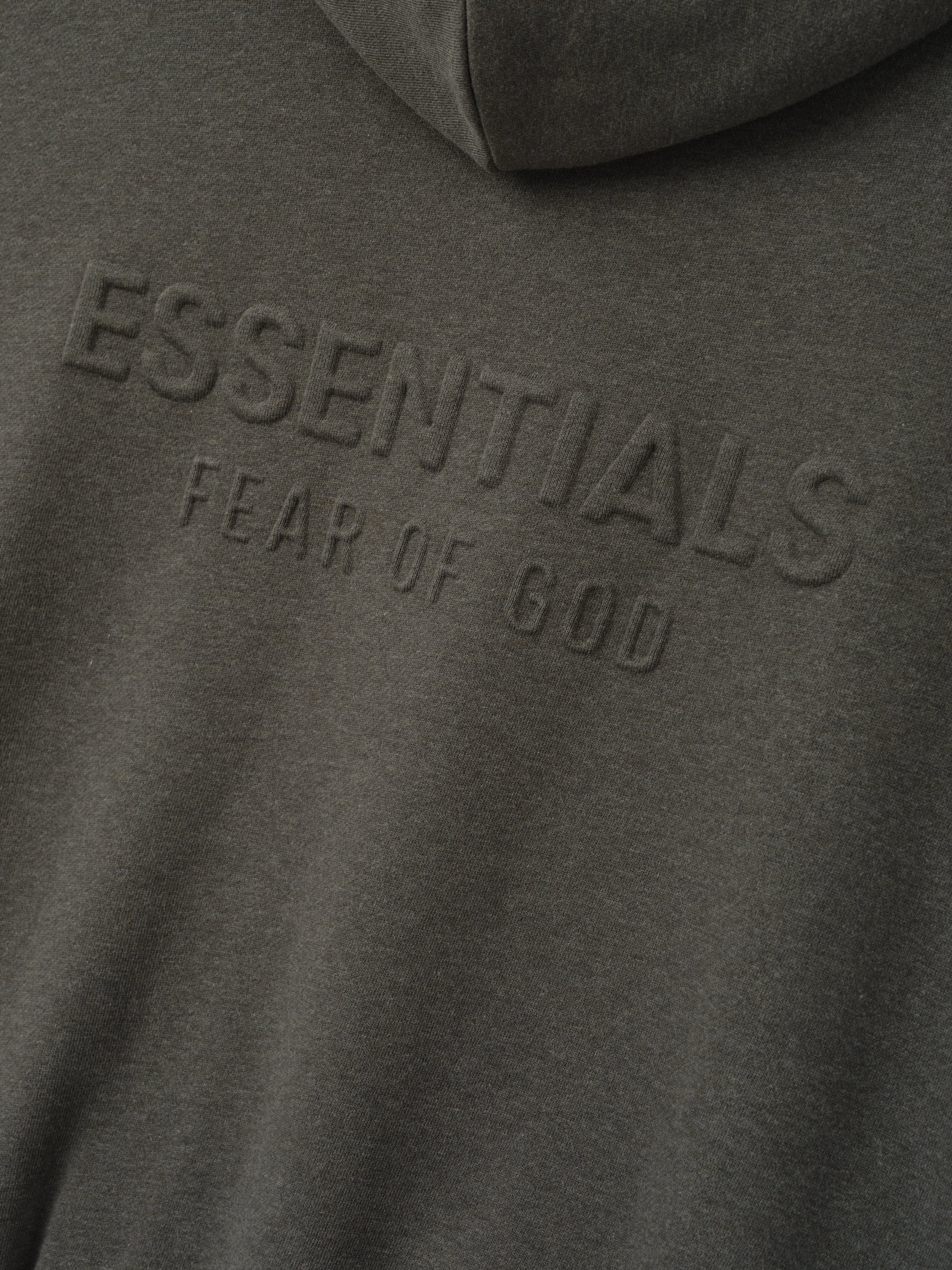 Embossed FW26 90s Relaxed Zip-Up Hoodie